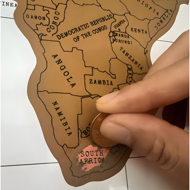 Scratch Map - Verdenskort som skrabes