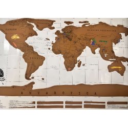 Scratch Map - Verdenskort som skrabes