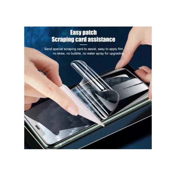 Sk&auml;rmskydd (9H glas) - iPhone 15/15 Pro/16 m.Privacy