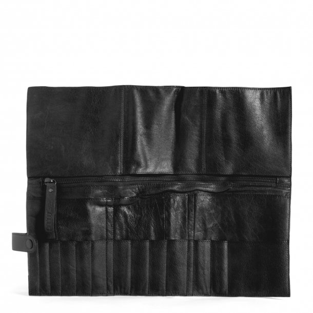 muud Stockholm case for knitting needles, leather, black