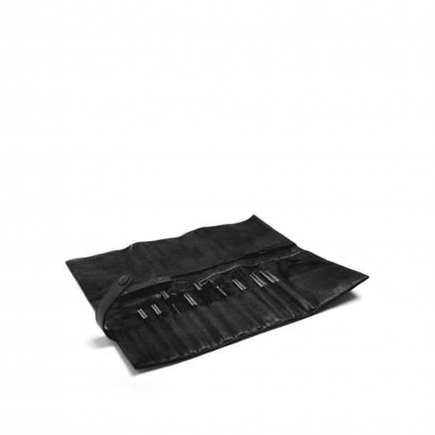 Muud Stockholm Etui f&ouml;r Stickor - L&auml;der, Svart