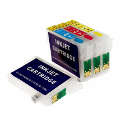 Kompatibel refill patronst Epson T0801-T0806, 6-farvet