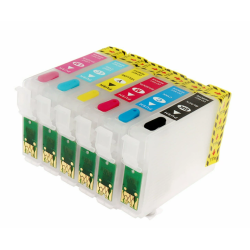 Kompatibel refill patronst Epson T0801-T0806, 6-farvet