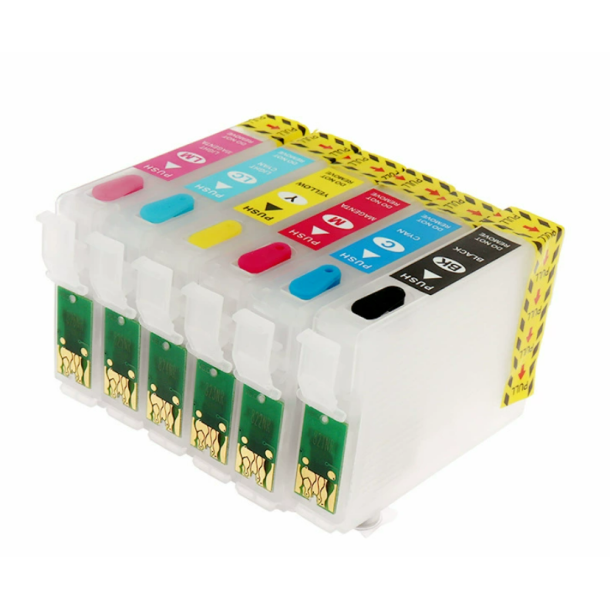 Epson Stylus Photo, 6 Farvet refill patronst, T0801-T0806