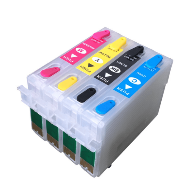Pixojet refill patronst Epson T1281 - T1284, 4-farvet