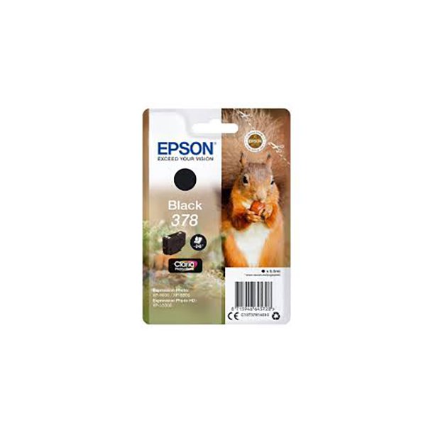 Epson T378 Ink Cartridge - C13T37814010 Original - Black 5,5 ml