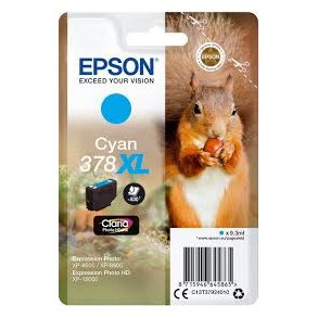 Epson bläckpatron T378 XL - C13T37924010 cyan 9,3 ml, original