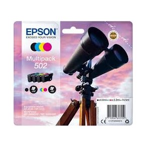 Epson bläckpatroner 502 - C13T02V64010, 4 st. multipack 14,5 ml, original