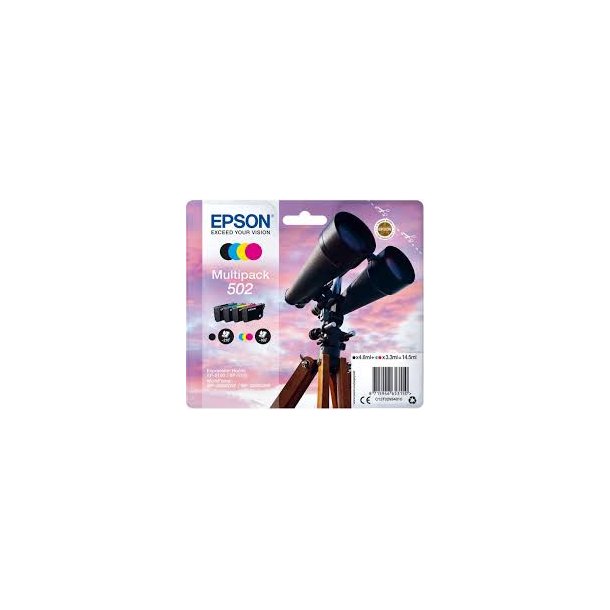 Epson T502 combo pack 4 stk original blckpatron (14,5 ml)