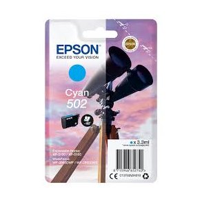 Epson bläckpatron 502 - C13T02V24010 cyan 3,3 ml, original