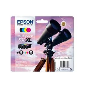 Epson blekkpatroner 502 XL - C13T02W64010, 4 stk. multipack 19,1 ml, original