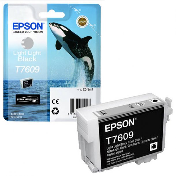 Epson T7609 LLBK Original bl&auml;ckpatron (25,9 ml)