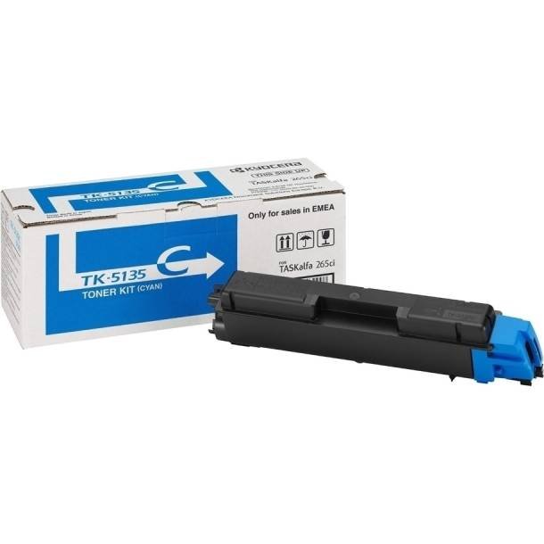 Kyocera TK-5135C TASKalfa C lasertoner - 1T02PACNL0 Original - Cyan 5000 sider