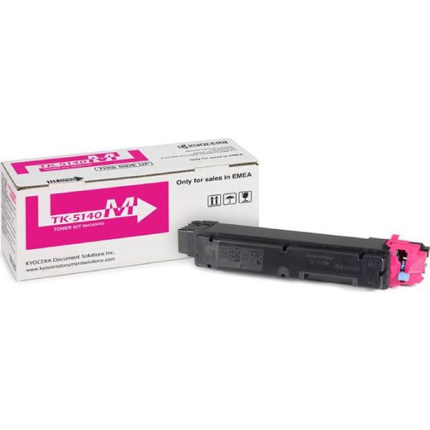 Kyocera TK-5140 M lasertoner - 1T02NRBNL0 Original - Magenta 5000 sider