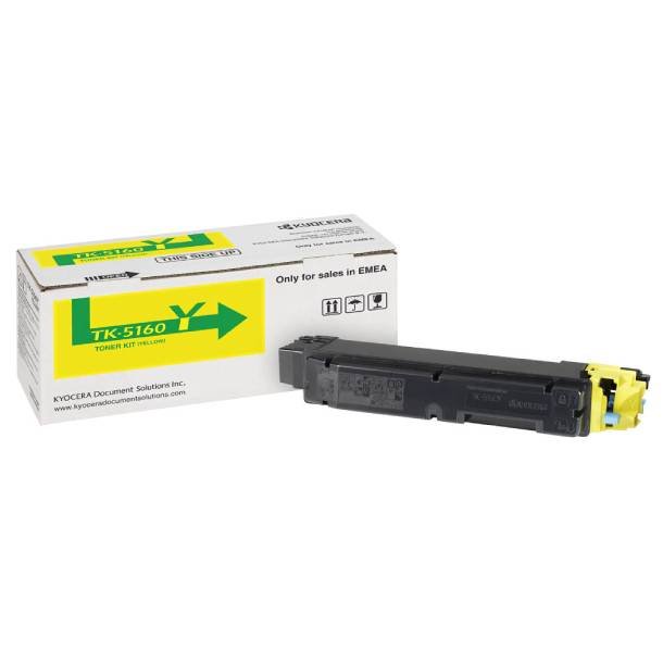 Kyocera TK-5160 Y lasertoner - 1T02NTANL0 Original - Gul 12000 sider