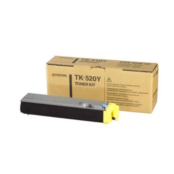 Kyocera TK-520 Y lasertoner - 1T02HJAEU0 Original - Gul 4000 sider