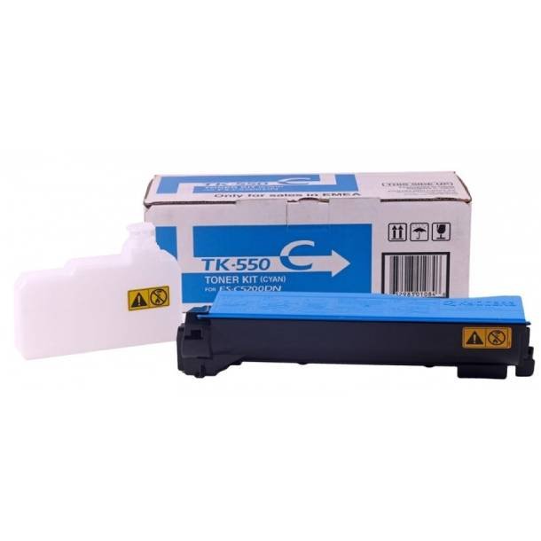 Kyocera TK-550 C - Cyan 6000 sider  - Original lasertoner 1T02HMCEU0