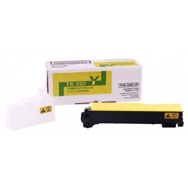 Kyocera TK-550 Y - Gul 6000 sider  - Original lasertoner 1T02HMAEU0