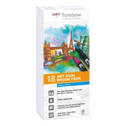 Tombow ABT Dual Brush 18P-1 Basic 1, 18 st, penna med dubbel spets
