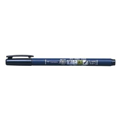 Tombow Fudenosuke Brush Pen med hrd penselspets, Svart