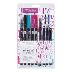 Tombow Hand Lettering Set Advanced, 10 forskellige produkter til hndskrift samt en guide