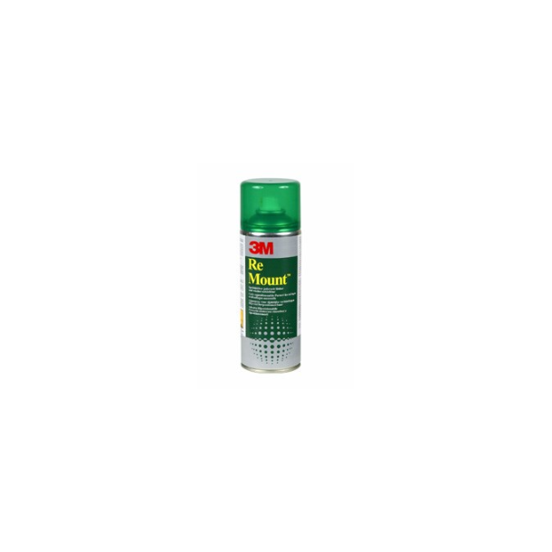 3M Display Re Mount spray glue, covers up to 9,6 m2.