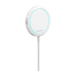 Trdl&ouml;s magnetisk laddare med ljus 15W, Magsafe-kompatibel, vit