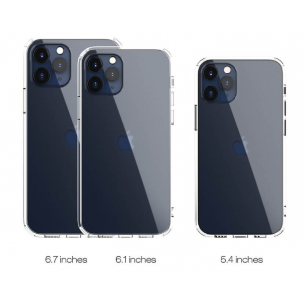 iPhone 12 / 12 Pro-fodral - vattenavvisande, 6,1", transparent