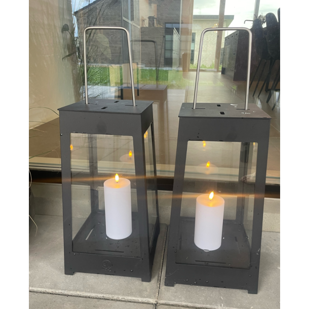 LED blockljus - utomhus, vit, 3-pack, inkl.fj&auml;rrkontroll