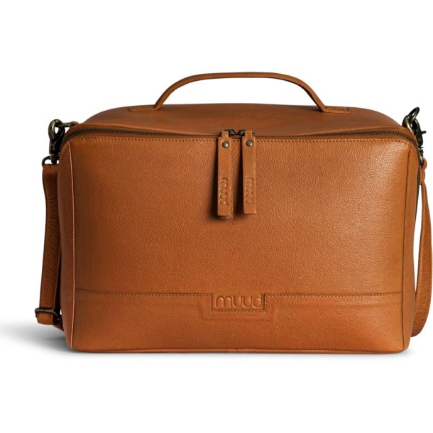 muud Cleo XL, all-in-one bag, leather, whisky