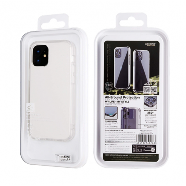 iPhone 13 mini-fodral - vattenavvisande, 5,4", transparent