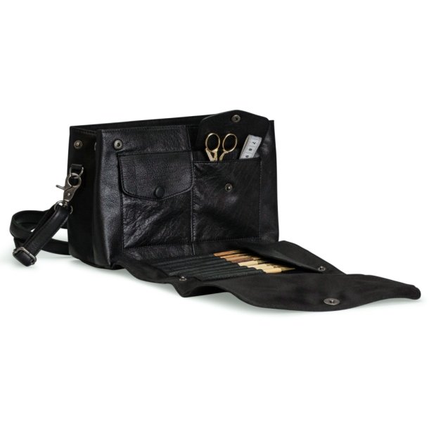 Muud Fee Crossbody - L&auml;der, Svart