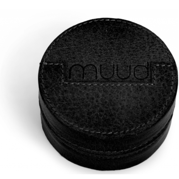 Muud Emeli Etui - L&auml;der, Svart