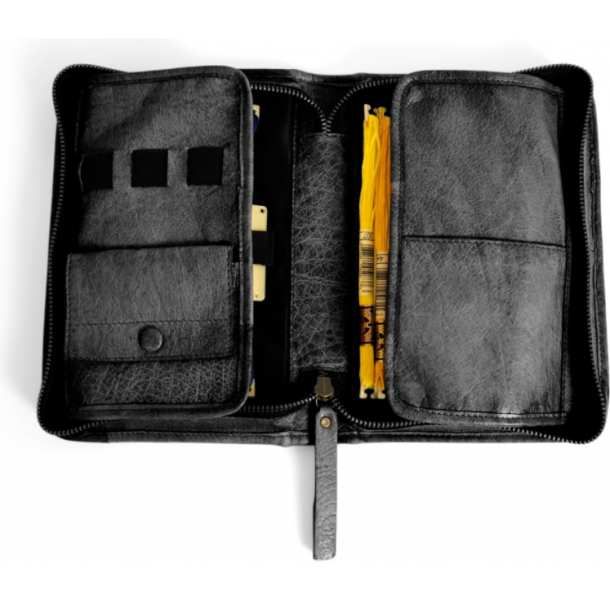 Muud Effi Etui - L&auml;der, Svart