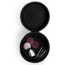 Muud Emeli Etui - L&auml;der, Svart