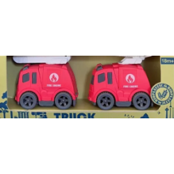 Free Wheel Legetjs udrykningskretjer, 2 stk ass. (bioplast)