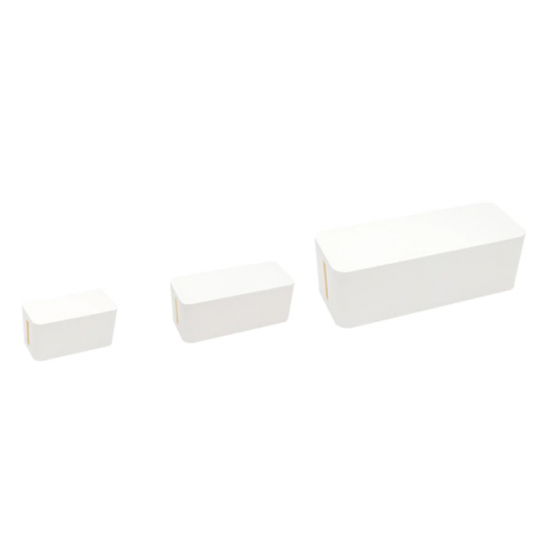 Kabelskjuler - 40,5 x 15,5 x 13,5 cm, hvid (stor)