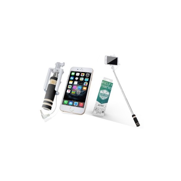 Mini monopod - selfie stick, sort