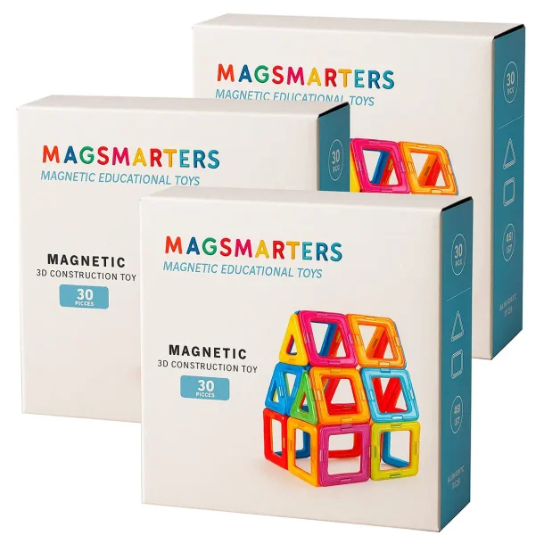 Magsmarters building set, 3 x 30 pieces