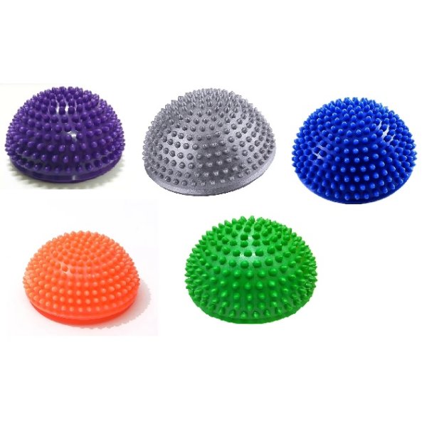 Balance half ball with massage knobs, 16 cm, 5 pcs
