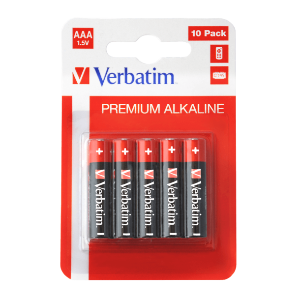 Verbatim Alkaline batterier AAA / LR03 10-pack
