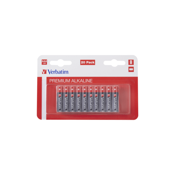 Verbatim Alkaline AAA batterier (20 stk)