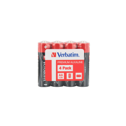 Verbatim Alkaline AA-batterier, 4 st.