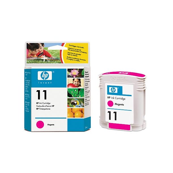 HP 11 M -C4837AE magenta bl&auml;ckpatron, Original, 28ml