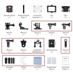 AKASO Brave 4 Pro Action Kamera - 4K/30fps, 20MP, Dobbeltskrm