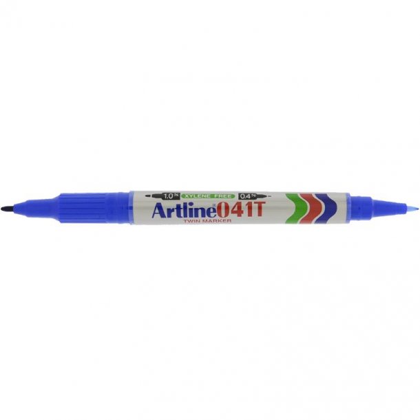 Artline Marker 041T 2-i-1 bl, 12 st