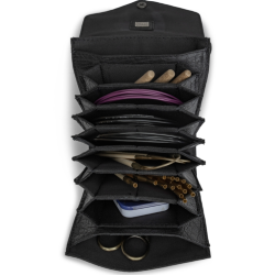 Muud Betina Etui f&ouml;r Stickor - L&auml;der, Svart