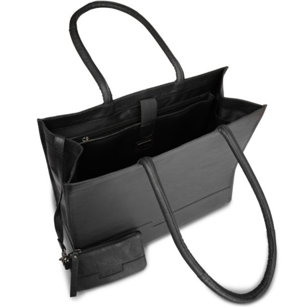 Muud Bina XL V&auml;ska - L&auml;der, Svart