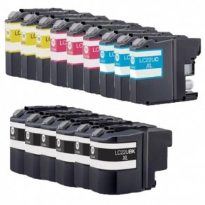 Pixojet ink cartridges Brother LC 22U, 15 pcs. discount pack 483 ml