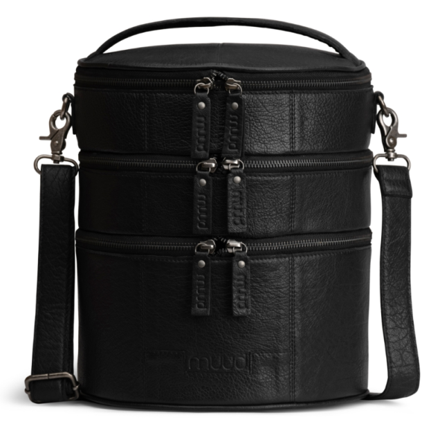 Muud Bturn V&auml;ska - L&auml;der, Svart